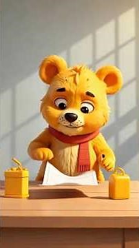 Sunny Bear Learns the Square 🔲 Calm Shapes Video for Toddlers