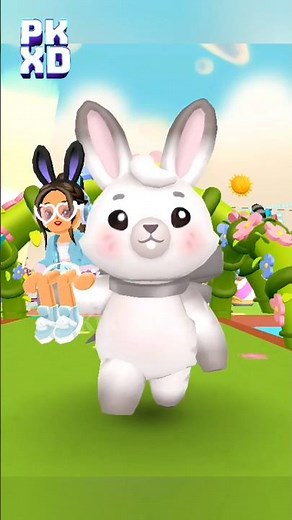 I got the Buddy Bunny Bow Pet in PK XD! #pkxd