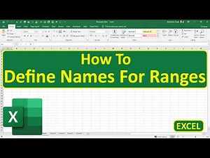 How To Define Names For Ranges In Excel