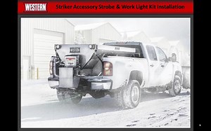 Learn how to install the accessory strobe and work lights on the Striker stainless steel hopper spreader below. | Western Plows