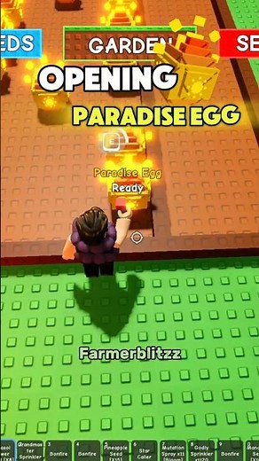 Opening Egg For Titanic Peacock pt1 🦚🤑 #roblox #growagarden