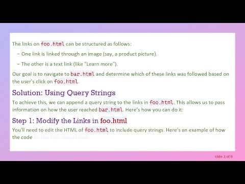 How to Determine Which Link Was Clicked to Reach Your Page Using JavaScript and HTML