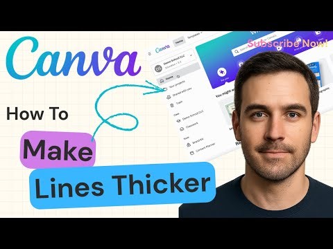 How To Make Lines Thicker in Canva | Canva Design Tutorial 2025