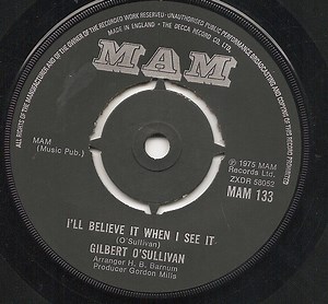 Gilbert O'Sullivan - I'll Believe It When I See It