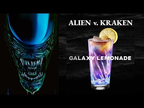 How to Make the Galaxy Lemonade - Alien: Earth - Homemade Cocktail - Cocktails with Rum - Kraken Rum