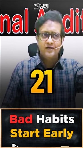 Bad Habits Start Before You Realise ⚠️ | CA Siddharth Agarwal