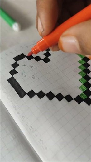Easy Heart Pixel Art ❤️ | Step by Step Drawing for Beginners | Pixel Art Tutorial