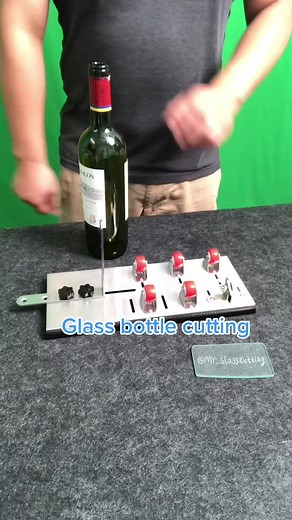 Glass bottle cutting #glassbottle #glasscutting