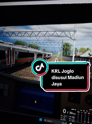 KRL Joglo Disusul KA Madiun Jaya di Stasiun Ceper E-Simulation Pro Indonesia #trainz #keretaapiindonesia #kaicommuter #krljogjasolo