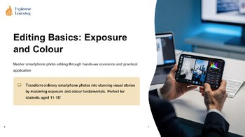 Editing Basics Exposure and Colour Master : Editable PPT Lesson