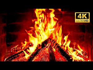🔥 Fireplace 4K UHD | Relaxing Crackling Fire Sounds for Sleep & Peaceful Evening Ambience