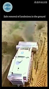 Massive Mine-clearing Robot Digs Into the Ground — How Tech Saves Lives #shorts