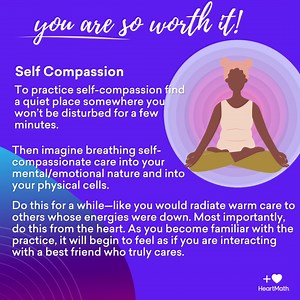 23 reactions | We hear from people that we train in HeartMath techniques, that self compassion has always been difficult for them to do. It’s so important to have self compassion and with practice it can become a little easier. This is a simple exercise that can help. See image and give it a try. #compassion #selfcare #breathing #breathe #care #spirituality #meditation #mindfulness | HeartMath | Facebook