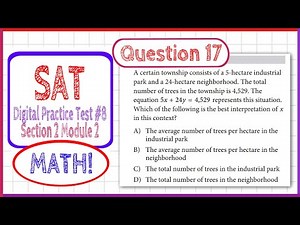 Question 17 in SAT Digital Practice Test #8, MATH Section 2 Module 2