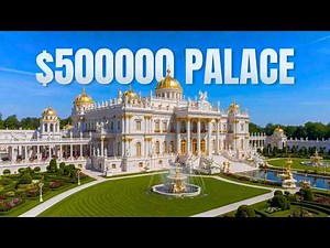 Inside a $500,000 Luxury Palace Mansion Tour in 8K | Full Drone Shots