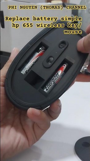 Replace battery simple | hp 655 wireless key/mouse