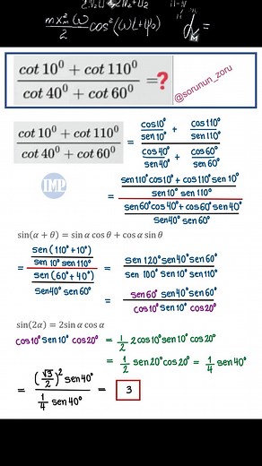 47K views · 444 reactions | Trigonometría, Identidad trigonométrica. #maths #trigonometry | IMP | Facebook