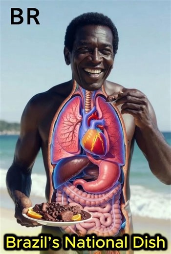 Feijoada – Brazil’s National Dish 🍲 3D Anatomy Inside Your Body