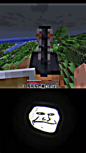 IMPOSSIBLE JUMP 🥶☠️ #minecraft #trend #fyp