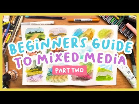 Preventing mixed media overwhelm & how to pick colours 🎨 How to use mixed media! Part 2