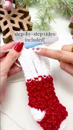 Crochet This Adorable Advent Stocking 🎄 | Wheat Stitch + Cozy Holiday Vibes
