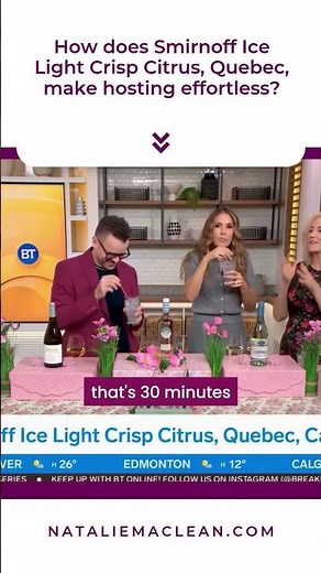 How does Smirnoff Ice Light Crisp Citrus, Quebec, make hosting effortless?