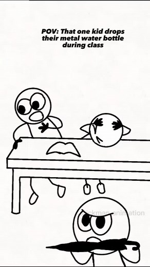CARTOON 🧸 on Instagram: "POV: THAT ONE KID DROPS THEIR METAL WATER BOTTLE FOR DURING CLASSES 🍶 1.#school #schoollife #schoolday 2.#student #fannymemes #classmemes #schoolfriend 3.#schoolmemories #schoolrelateble #relateble #reels 4.#school #fanny #reels #viral #trending #audio #fannyreels 5.#classstudent #metal #water #bottal"