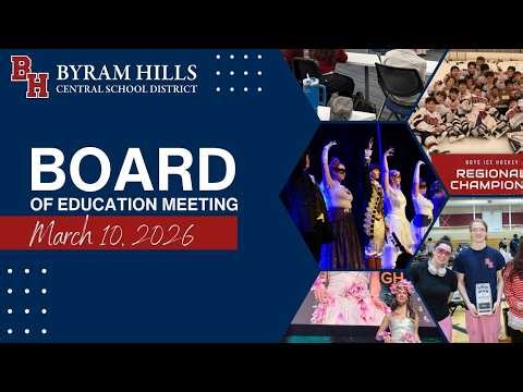Board of Education Meeting - March 10, 2026