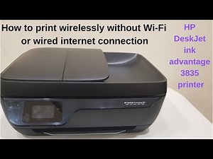 How to print wirelessly without Wi-Fi or wired internet connection(Hindi)- HP deskJet 3835 printer