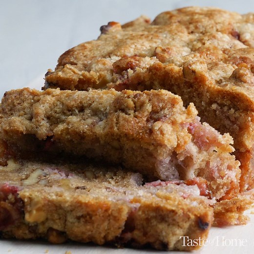 155K views · 596 reactions | "My husband and I are strawberry lovers, so each spring we pick about 30 quarts. This strawberry bread recipe makes two delicious loaves. One we eat right away; the other we freeze and pull out when family comes to visit." Get the recipe for Strawberry Bread: https://trib.al/yBFbHmN | Taste of Home | Facebook