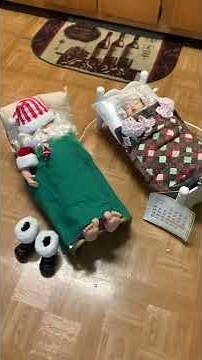 Snoring Santa and Mrs. Claus Animated Breathing Christmas Telco Props Snores to “Jingle Bells”