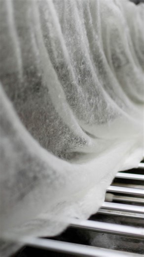 Mini Factory Tour Series | We’re taking you behind the scenes of our historic factory in Faribault, Minnesota and walking you through how we make our iconic products, step by step. Step one, and the biggest piece of equipment in the room: Carding 🐑☁️⚙️🕸️ | Faribault Mill