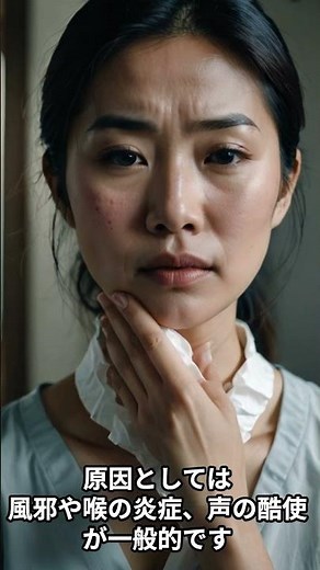 声がかすれる『嗄声（させい）』の原因とは？ #shorts