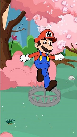 POV: Luigi’s foolish trap – Luigi and Yoshi vs Mario #mario #supermario