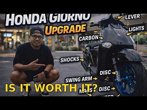 Honda Giorno FULL Upgrade! | Brakes, Carbon parts, Shocks, Swing Arm, Mags — Is It Worth It?