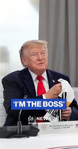 ‘I’m the boss’: Trump at the G7 summit in France, surrounded by world leaders