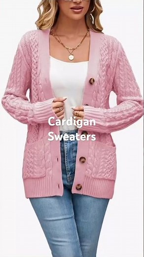Add a Pop of Color with This Fall & Winter Cardigan Sweater