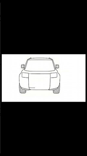 How to draw a LAND ROVER DEFENDER FRONT step by step