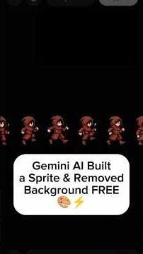 Gemini AI Generated a Sprite Sheet & Removed BG for FREE 🎨⚡ #animation #pixijs #ai #shorts