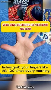 Small move, big benefits — boost your heart and brain health in minutes a day! ❤️🧠 #HomeWorkout #HeartHealth #BrainBoost #DailyWellness #HealthyLifestyle | TaiChi With Mom