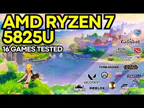 AMD Ryzen 7 5825U Gameplay Benchmarks [16 Games Tested] + GIVEAWAY 🔥