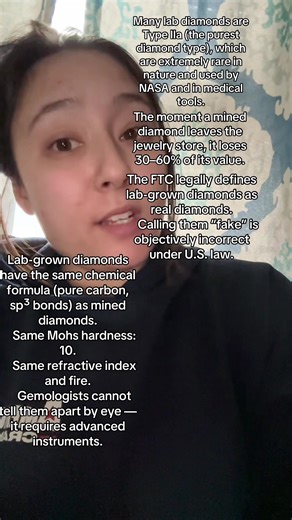 And guess what? I have natural diamonds for my set! And not once have I ever thought I was “better than somebody”. I actually want a solitaire lab grown🤷‍♀️ and that’s what I’m gonna ask for for my upgrade for my 7 year anniversary. The argument still continues. It really makes me laugh how out of touch some truly are. A diamond is nothing special, considering they’re the most common gem! Lab grown diamonds can actually be MORE perfect, then a natural diamond which comes with a lot of imperfect