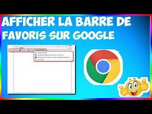 Comment afficher la barre de favoris sur Google Chrome