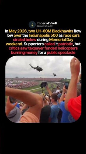 Blackhawks Over the Indy 500 #shorts #history