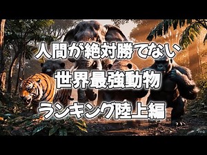 人間が絶対勝てない世界最強動物（陸上編）