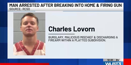 Man arrested after breaking into home, shooting gun in subdivision