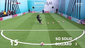 37M views · 118K reactions | I swear you'll never see anything like this ever again 藍 LuaLua casually catching his scarf mid challenge and still SMASHING it! | Soccer AM | Facebook