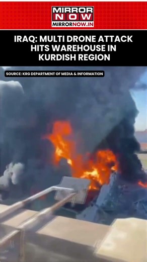 Iraq: Multi Drone Attack Hits Fuel Storage Warehouse In Kurdish Region | Watch #shorts