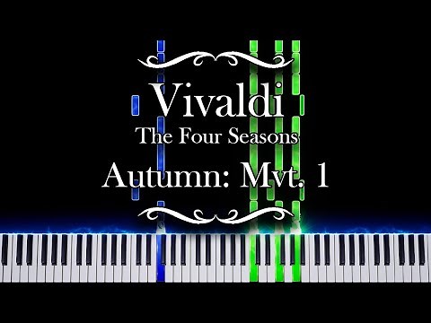 Autumn, Mvt. 1 - The Four Seasons by Vivaldi (Piano Tutorial)