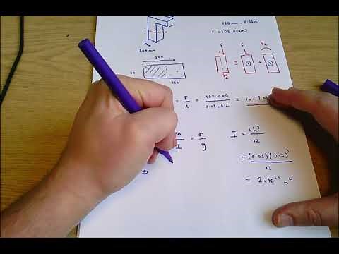 ENG_5_443 2019 Exam q4 - eccentric loading